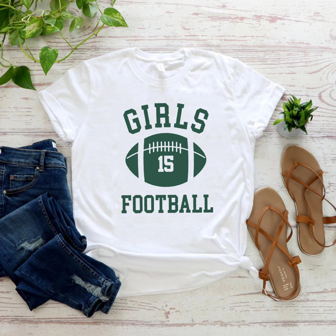 Girls Football T Shirt